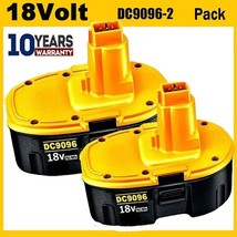 2 Pack 18V Replace 18 Volt Dc9096 Dc9098 Nicd Battery Dc9099 Usa - £43.95 GBP