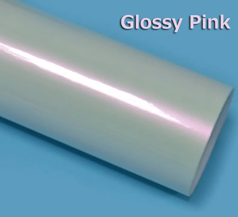 50CM*152/200/300CM Glossy White to blue Chame Wrap Film with air free bubbles Gl - £59.13 GBP