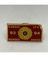 Kansas Member Award VFW Veterans Of Foreign Wars Patriotic Enamel Lapel ... - $7.95