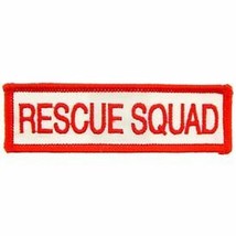 Fire Rescue Squad Shoulder Chest Embroidered 4&quot; Patch - £23.97 GBP