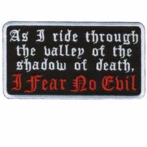 Hot Leathers I Fear No Evil Patch (4&quot; Width) , White - £7.11 GBP