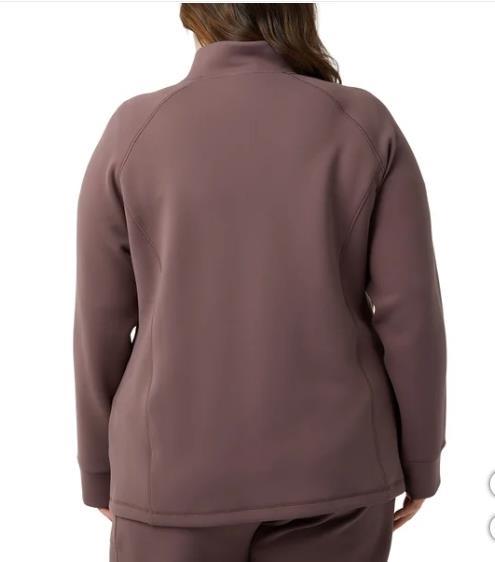 32 Degrees Womens Jacket Brown Full-Zip Pockets Stretch Active Workout Gym Soft Item image 8