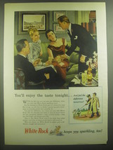 1946 White Rock Water Ad - You&#39;ll enjoy the taste tonight - £14.55 GBP