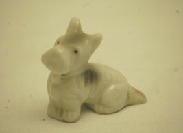 Old Vintage Scottish Terrier Dog Figurine Miniature Cabinet Shadowbox Decr Japan - £6.30 GBP