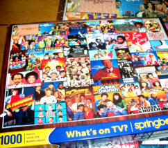 Springbok Jigsaw Puzzle 1000 Pcs Old Favorite TV Show Hits Collage Art Complete - $14.84