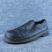 Dr. Martens Hickmire Men Slip-On Shoes Black Leather Slip On Size 8 Medium - £58.08 GBP