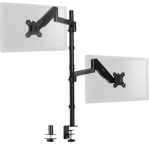 VIVO Dual Monitor Arm Extra Tall Mount for Screens up to 32 inches, Pneumatic He - £120.34 GBP