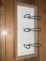 Wood and Metal Hat Coat Wall Mount Holder Rack Unique - $14.84