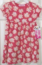 NWT Just Friends Girl&#39;s Pink Retro Floral SS Pullover Knit Dress, 2T - $15.99