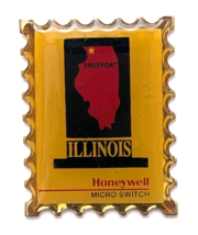 Honeywell Micro Switch Pin Freeport Illinois Corporate Promo Plant Stamp... - $12.99