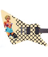 Guitar Skin Axe Wrap Re-skin 25" X 20" Destroyer Explorer Blue Dress Jer... - $79.15