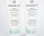 The Honest Company Unscented All Purpose Balm 3.4oz Lot of 2 Dry Rough Skin - £22.78 GBP