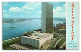 United Nations and East River New York City Unused Postcard - £11.72 GBP