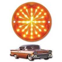 58 1958 Chevy Impala Bel Air Biscayne LED Front Amber Park Light Lamp Lens Each - £29.57 GBP