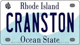 Cranston Rhode Island Novelty Mini Metal License Plate Tag - £11.97 GBP