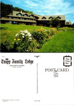 Vermont Stowe Trapp Family Lodge Guest Houses Yellow Flowers Vintage Pos... - $9.40