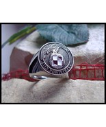 POLISH AIR FORCE RING POLSKA EAGLE POLAND ARMY ORZEL SIGNET PIN SEAL [D3... - $67.01 CAD