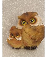 2&quot; Mommy &amp; Baby Owl Figurine *Pre-Owned* c2 - $12.99