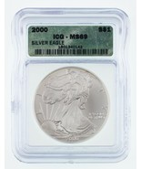 2000 Silver American Eagle Graded by ICG as MS-69! Gorgeous Eagle - $127.35 CAD