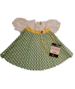 Vtg Gingham Dress Girls 2T Daisy Accordion Pleated JC Penneys Dan Press ... - $52.62 CAD