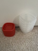 5 Pack Rubbermaid Food Storage Containers Easy Find Lids System 4 oz Brand New - £7.81 GBP