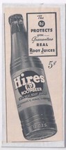 Vintage Print Ad Hires Root Beer 1950s 2 3/4&quot; x 6 1/4&quot; - £2.81 GBP