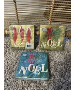 IHR Ideal Home Range Vintage Holiday Noel Cocktail Napkins 10”X10” 3 Packs - €16,30 EUR