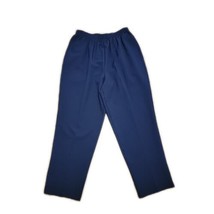 BonWorth Elastic Waist Pull On Pants ~ Sz LP ~ Navy Blue ~High Rise ~ 28&quot; Inseam - £17.62 GBP