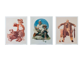 Bundle- 3 Assorted Norman Rockwell Posters - £43.49 GBP