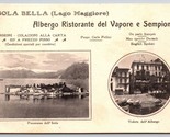 Albergo Ristorante Del Vapore E Sempione Menu Restaurant Isola Bella Pos... - $9.85