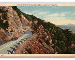 Alto Cambio Strada A San Bernardino Montagne California Unp Lino Cartoli... - $4.49