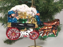 Firefighter Christmas Ornament blown mercury glasss Vintage collectible ... - £40.02 GBP