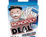 Monopoly Deal Quick-Playing Card Game for Families, Kids Ages 8 and Up a... - $5.89