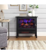 Infrared Electric Fireplace Stove Heater, 5,200 BTU, 26.7&quot;x14.5&quot;x22.6&quot; C... - $205.08 CAD