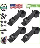 Heavy-Duty Black Lashing Straps with Cam Buckles - 4-pack Versatile Tie ... - $738.34 MXN