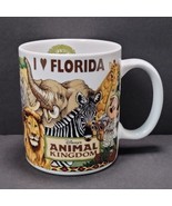 Disney&#39;s Animal Kingdom Mickey I Love Florida 10 oz. White Ceramic Coffe... - £11.55 GBP