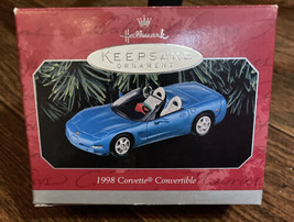 Hallmark Keepsake Ornament 1998 Corvette Convertible Blue New - £5.84 GBP