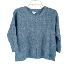 J. Jill Knitted Sweater Top Light Blue Sweater Size XSmall - $18.80