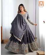 Midnight Enchantment: Luxurious Black Lehenga Choli for Royal Appearances - $75.00