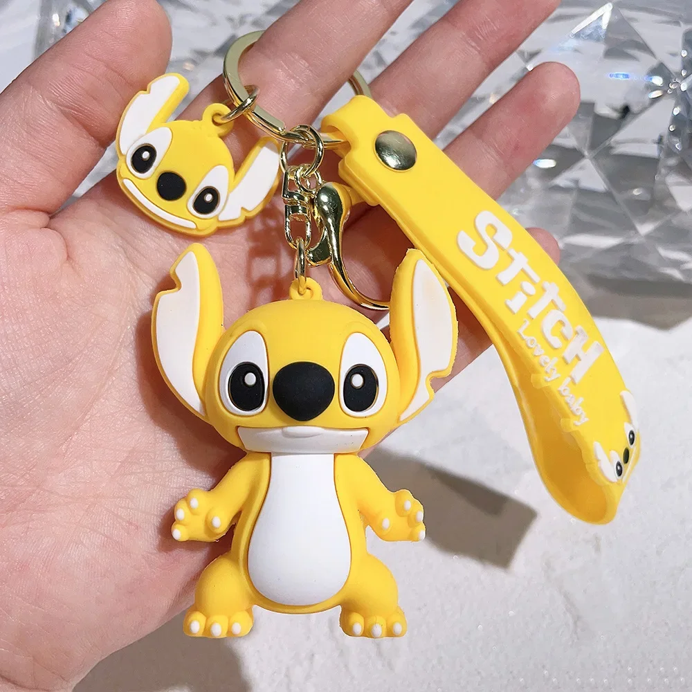 Lilo Stitch Toys Keychian Anime Stitch Pendant Keychain Sweet Pink Angel... - $4.86