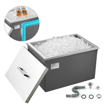 VEVOR Drop in Ice Chest Stainless Steel 20x14x12in 31.7qt Pot Lid for Pa... - $138.99
