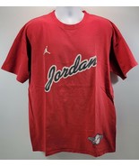 Vintage Men&#39;s Air Jordan 23 Red Cotton T-Shirt XL - £15.79 GBP
