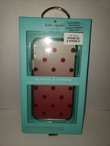 Kate Spade Designs Hardshell Case For iPhone X/XS  Clear Dot Red-Glitter - New - £30.50 GBP