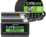 GearIT 50Pack 1.5ft Cat6 Ethernet Cable &amp; 150ft Cat6 Cable - $235.99