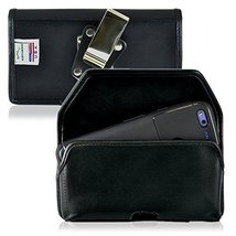 Turtleback Belt Case Made for Google Pixel XL Black Holster Leather Pouch with H - £30.36 GBP
