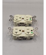 LOT OF 2 HUBBELL PRO WHITE DUPLEX RECEPTACLE HOSPITAL GRADE  125V - $396.22 MXN