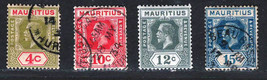 BRITISH MAURITIUS 1921-26 VERY FINE MINT &amp; USED USED STAMPS SET Scott # ... - $4.05