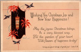 Wishing You Christmas Joy and New Year Happiness Postcard PC42 - £4.01 GBP
