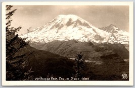 Mt. Rainier From Cowlitz Divide WA Wash  RPPC Postcard Ellis 353 - £5.66 GBP