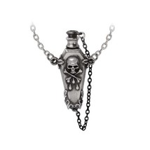 Alchemy Gothic P960 The Undertaker Pendant Necklace Coffin Skull Cross E... - $51.00